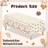 3pcs “A Baby Is Brewing” Coffee Theme Tablecloths for Baby Shower