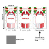 Christms Scratch Off Game Cards - Merry Christmas Party Game Scratch Off Games - Christmas Eve Countdown Party Activities Decorations Supplies - 40 Cards(B02)