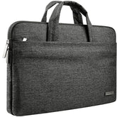 Laptop Bag For 13 Inch Macbook Air Pro M1 14 Inch Hp Laptop Case Cover Chromebook Pavilion X360 Stream 14" Asus Acer Lenovo 14In Computer Sleeve With Handle Waterproof Canvas Briefcase Black Grey