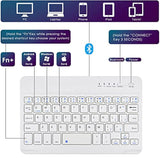 Universal 7-8 Inch Wireless Bluetooth Keyboard, Multi-Device Travel Portable U