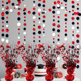 6 Pack 2026 Graduation Table Centerpieces Red Black Party Decor
