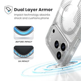 Speck GEMSHELL Grip +MS Case for iPhone 17 Pro - Clear/Clear