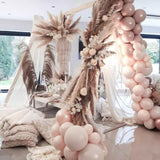 142-Pc Beige Balloon Arch Kit in 18, 12, 10, 5 Inch for Boho Party Decor