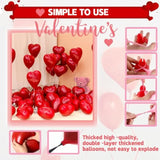 66Pcs I Love You Balloons And Heart Balloons Kit & 2000 Pcs Rose Petals 42" Love Balloon, Gold Balloons, Romantic Decoration Kit Double-Layer For Valentine Day, Wedding, Anniversary, Birthday Parties