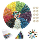 125pcs 1.5lb Iridescent Crystal Mosaic Tiles for DIY Crafts & Art Projects