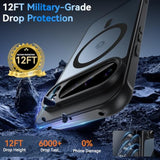 For Google Pixel 10 Pro Xl Case With Screen Protector, Pixel 10 Pro Xl Case With Magsafe Black,12Ft Military Drop Proof Raised Bezels Matte Slim Shockproof Phone Case For Google 10 Proxl Cover