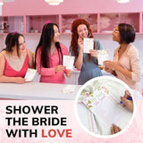 He Said She Said Bridal Shower Games - 2 Funny Wedding Shower Games For Guests, Who Knows The Bride Best Bridal Party Games Ideas, Floral Bridal Shower Decorations