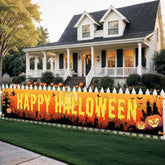 Large "Happy Halloween" Yard Banner: Fade-Resistant Outdoor Decor