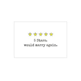 Valentines Day Cards, Anniversary Card, I Love You Card, Funny Birthday Cards For Men Husband Boyfriend, 5.2" X 7.5", Five Stars