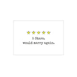 Valentines Day Cards, Anniversary Card, I Love You Card, Funny Birthday Cards For Men Husband Boyfriend, 5.2" X 7.5", Five Stars