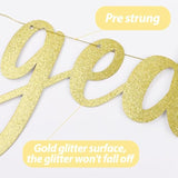Pre Strung Just Engaged Banner Decorations Glitter Gold Engagement Banner Engaged Sign For Engagement Party Decorations