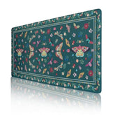 MOSISO Large Gaming Mouse Pad, Extended Mousepad with Anti-Slip Base&Stitched Edges Desk Mat, Desk Pad for Keyboard&Mouse for Home Office Work, 35.43x15.75 inch, Vintage Butterfly&Insect