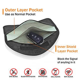 2 Pack Faraday Bags For Car Keys And Cell Phone, Signal Blocking Key Pouch Wallet, Anti-Tracking Anti Theft Car Protection, Cell Phone Signal Jammer Wifi/Gsm/Lte/Nfc/Rfid, Gps Blocker Bag