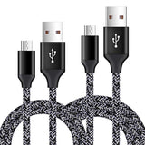 Short Micro Usb Cable 2-Pack, 1.6+3Ft Phone Charger Power Cords Android Fast C