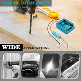 Upgraded Battery Adapter Compatible For Makita 18V Battery Adapter All-In-One Design Of The Fuse And Switch Power Tool Battery Converter Kit 14 Gauge With Fuses & Wire Terminals