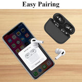 Compatible For Airpods Pro Charging Case Replacement, Compatible For Wireless Airpods Pro Charger Case With Bluetooth Pairing Sync Button,660 Mah Internal Large Battery