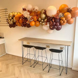 50pcs Fall Balloons Orange Gold Brown Yellow Red Confetti for Thanksgiving Party Decor