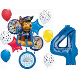 Anagram Paw Pups on Patrol 4th Birthday Party Supplies Chase 13pc Balloon Bouquet Decorations