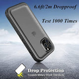 Waterproof Case For Iphone 11 Pro Max Underwater Shockproof Full-Body Rugged Bumper Sealed Case With Built-In Screen Protector For Iphone 11 Pro Max 6.5 Inch-Black