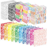 Letter Stickers 30 Sheets 1500 Pcs Large Alphabet Stickers 2 Inch Vinyl Self Adhesive Stick On Sticker For Water Bottles Cup Mailbox Number Address Craft Scrapbooking Bulletin Board Decor Multicolor