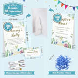 Baby Shower Games Set-8 Games,Fun And Easy To Play,Includes Baby Shower Bingo,Price Is Right,Guess Who Mommy Or Daddy,Word Scramble,Prediction And Advice,How Big Is Mommys Belly,Pacifier Hunt