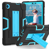 Case For Tcl Tab 8 Le 9137W / Tab 8 Wifi 9132X,Heavy Duty Rugged Shockproof Case With Hand Strap Shoulder Strap Kickstand Case For Tcl Tab 8 Le 9137W / Tab 8 Wifi 9132X Black+Blue