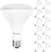 12 Pack BR30 LED Light Bulbs 16W 100W Equivalent 5000K Daylight 1600 Lumens Dimmable E26