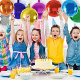 30pcs 18" Colorful Round Foil Balloons for Birthday & Party Decorations