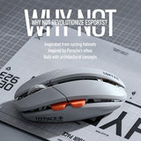 Hypace Ultra-Lightweight Wireless Gaming Mouse, 47G, Paw3950 Sensor, 40K Dpi, 8K Polling Rate, Mg Alloy Frame, Tri-Mode(Bluetooth/2.4Ghz/Wired), 100Hrs Battery For Pc/Mac (Crayon Grey)