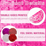 Hot Pink Birthday Party Decorations, Pink Princess Birthday Hanging Decorations, Princess Happy B-Day Banner Decor For Girls Doll Theme Party Cowgirl B-Day Decor