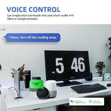 Smart Wall Outlet, Tamper Resistant Outlet Compatible With Alexa And Google Assistant, Remote Control, Etl & Fcc Approvel Samrt Receptacle, Requires 2.4 Ghz Wi-Fi, No Hub Required, Black
