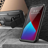 SUPCASE Unicorn Beetle Pro Series Case for iPhone 12 Pro Max (2020 Release) 6.7 Inch, Built-in Screen Protector Full-Body Rugged Holster Case(Black)