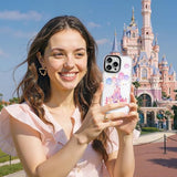 For Iphone 16 Case, Magical Castle Pattern With Fireworks, Military-Grade Drop Protection, Cute Soft Slim Tpu Protective Cover With Camera Lens Protection For Women & Girls
