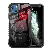 Compatible With Iphone 13/14 Case Cool Basketball Universe Starry Sky Design, Edge Protection Shock-Proof Anti-Scratch Hard Back And Tpu Frame Drop Proof Iphone 13/14 Case For Boys Men