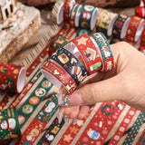 12 Rolls Christmas Theme Washi Tape Set, Writable Decorative Tapes For Scrapbooking, Bible Journaling, Bullet Journaling, 0.6"X79" Per Roll