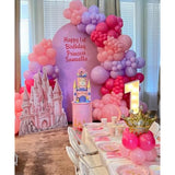 182Pcs Pink And Purple Balloon Garland Arch Kit - Butterfly Baby Shower Decorations Lavender Purple Dusty Pink Balloons For Women Birthday Bridal Shower Wedding Singer Party Decoration Supplies