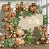 Safari Balloon Garland Kit 152pcs Jungle Theme Decor for Baby Showers & Birthday Parties