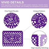 5Pcs Mexican Party Decorations, 90Ft Papel Picado Banner, Fiesta Party Decoration, Dia De Los Muertos, Cinco De Mayo Decor, Day Of The Dead Decorations, Mexican Independence Day Decoration Supplies