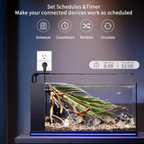 Smart Plug Mini With Energy Monitoring, 2.4G Wi-Fi Outlets Support Alexa, Google Assistant, Smartthings, Tuya Smart Plug, Timer, Etl & Fcc Certified,1 Pack