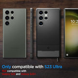 Rugged Armor Designed for Galaxy S23 Ultra Case (2023) - Matte Black