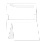 Blank Note Cards And Envelopes 5 X 7 Folded Cardstock And A7 Envelopes Self Seal 100 Pack For Invitations, Wedding, Diy Greeting Cards, Birthday