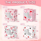 Valentine’S Day Treat Gift Boxes 24 Pcs Paper Transparent Window Packaging Box For Cookie Macaroon Candy Chocolate Wedding Birthday Party Favor Supplies Decorations