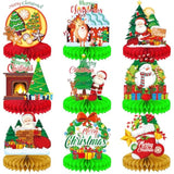 9-Piece Christmas Table Centerpieces for Holiday Party Decorations