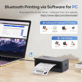 Bluetooth Shipping Label Printer For Mac Windows Phone(Ios, Android) Thermal Label Printer For Small Business And Shipping Package, 4X6 Printer Used For , Ebay, Ups, Usps, Compact