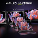 Laptop Screen Extender, 15.6" 1080P Triple Portable Monitor Extender With Ultra-Slim Full Hd Ips Display, Usb-C Plug And Play Travel Dual Monitor For 12"-16" Laptops (Windows Only)