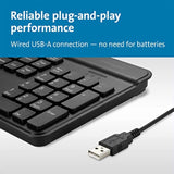 Kensington Simple Solutions Wired Keyboard TAA-Compliant (K55113US), Black