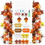 Fall Balloon Column Kit: Maple Leaf, Pinecone Balloons (2 Sets)