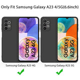 Stylish Slim Liquid Silicone Full-Body Protective Case for Samsung Galaxy A23 4G 5G Phone (Black)