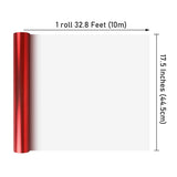 Matte Metal Red Wrapping Paper, Solid Color Paper-2 Roll,17 Inches X 32.8 Feet Per Roll,Gift Wrapping Paper, Perfect For Wedding,Valentine'S Day, Birthday,Baby Shower,Diy Bouquet