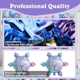 Snowflake Balloons Arch Garland Kit,146Pc Winter Wonderland Decorations Blue Purple Balloon For Christmas A Little Snowflake Is On The Way Baby Shower Ice Snow Princess Birthday Party
